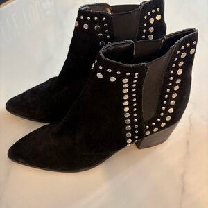 ALDO Studded Black Ankle Boots Women’s size 9